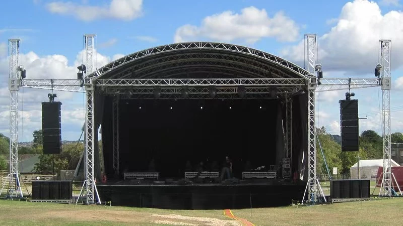 Custom Wind-Resistant Hydraulic Stage Lift for Uruguay Outdoor Music Festival